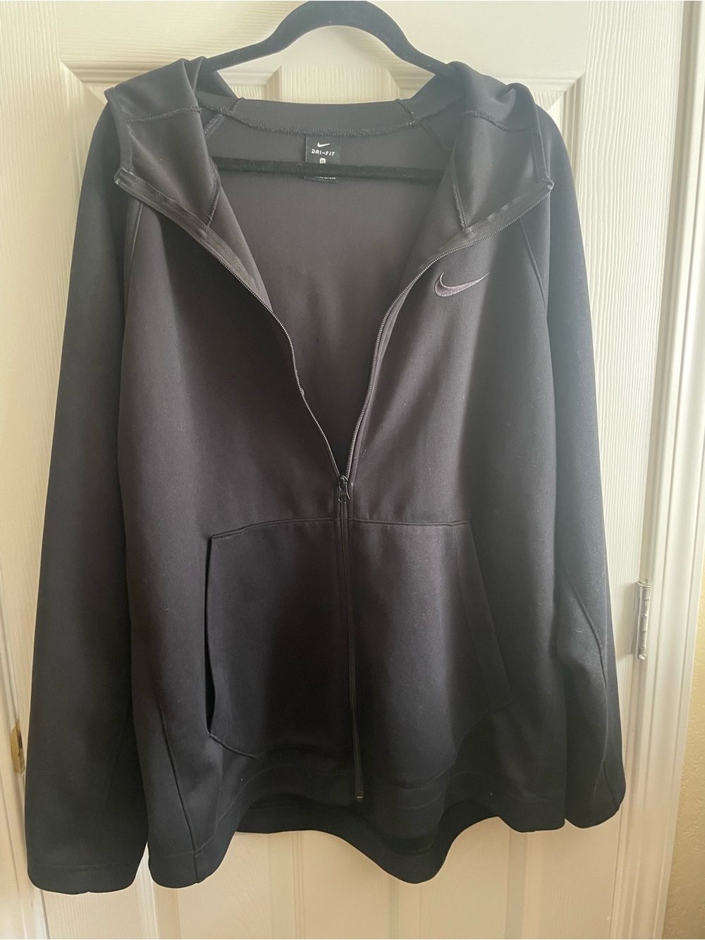 Nike Black Full-Zip Dri-Fit Hoodie Jacket Size XL